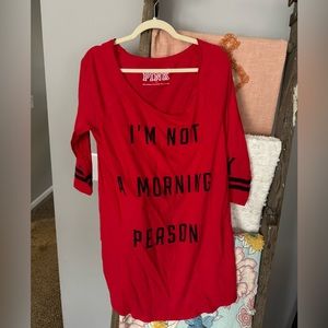 PINK Sleep Shirt Dress.